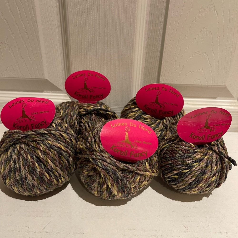Lain du Nord Yarn Merino Wool Set of 5